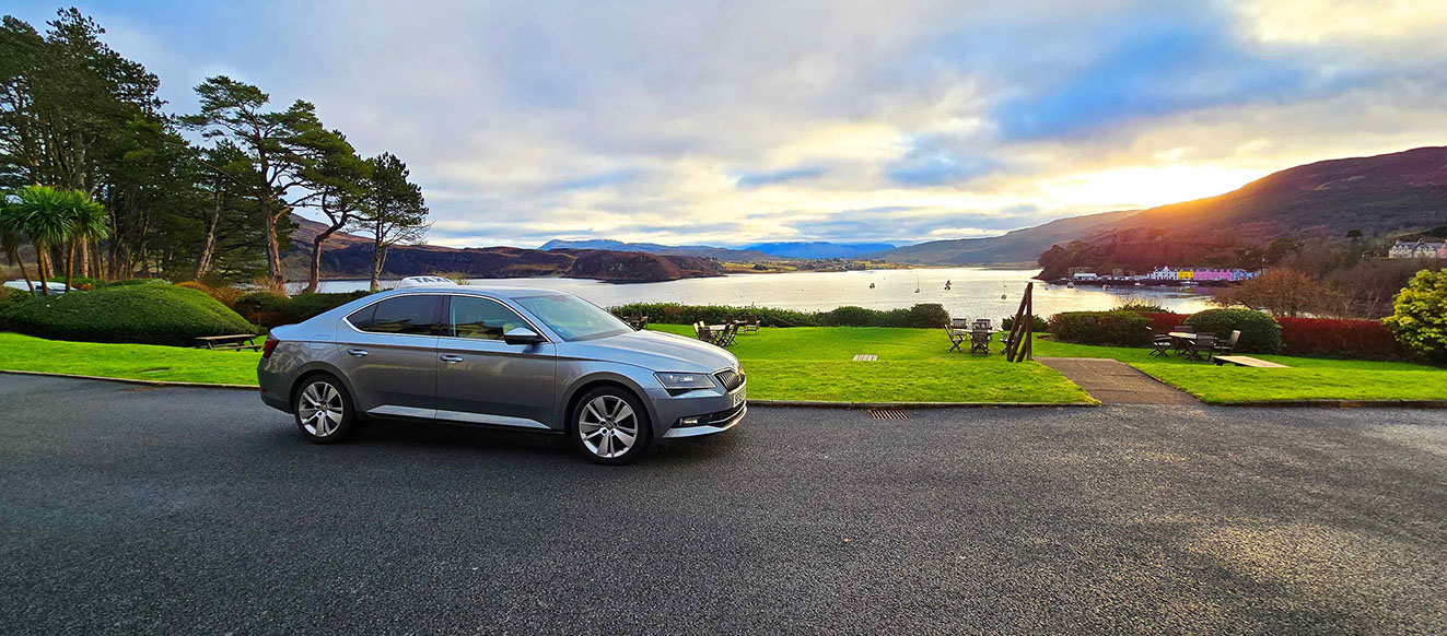 Book a private hire with BW'S Taxi in Portree and travel through the Isle of Skye